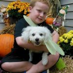 Boy with Butterfly puppy